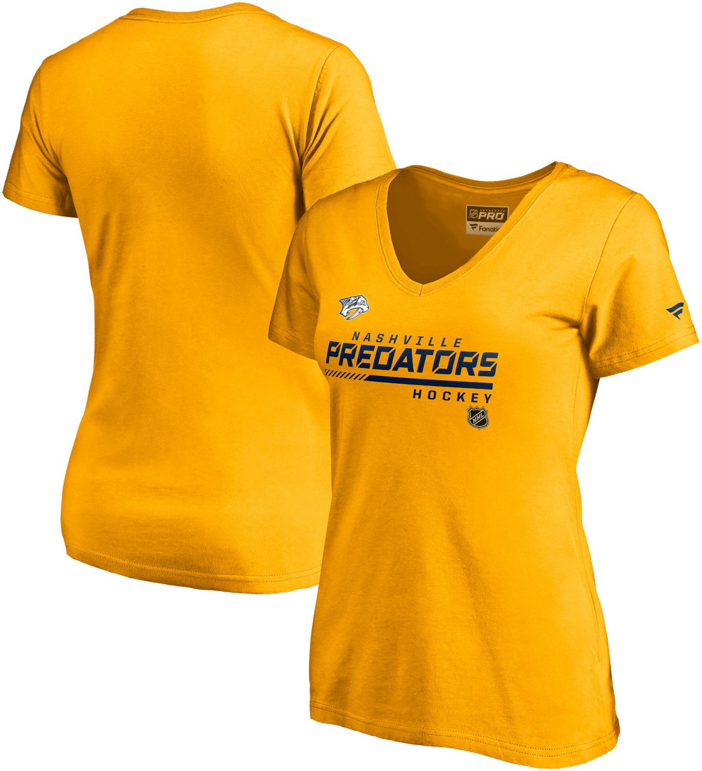 Nashville Predators Women's Power of 31 V-neck Short Sleeve T-shirt ...