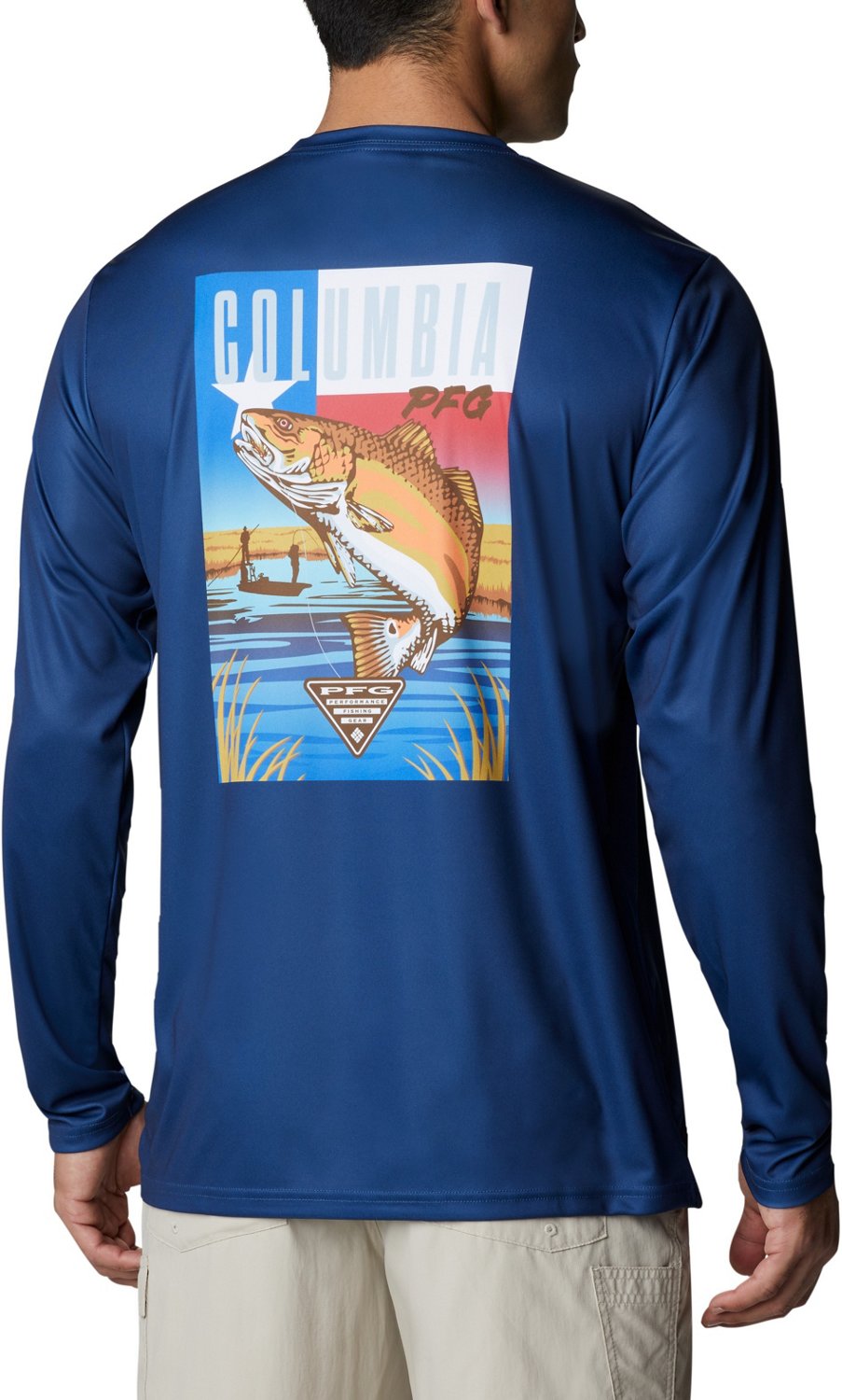 Columbia Sportswear Men's Terminal Tackle PFG Vintage Fish Long Sleeve ...