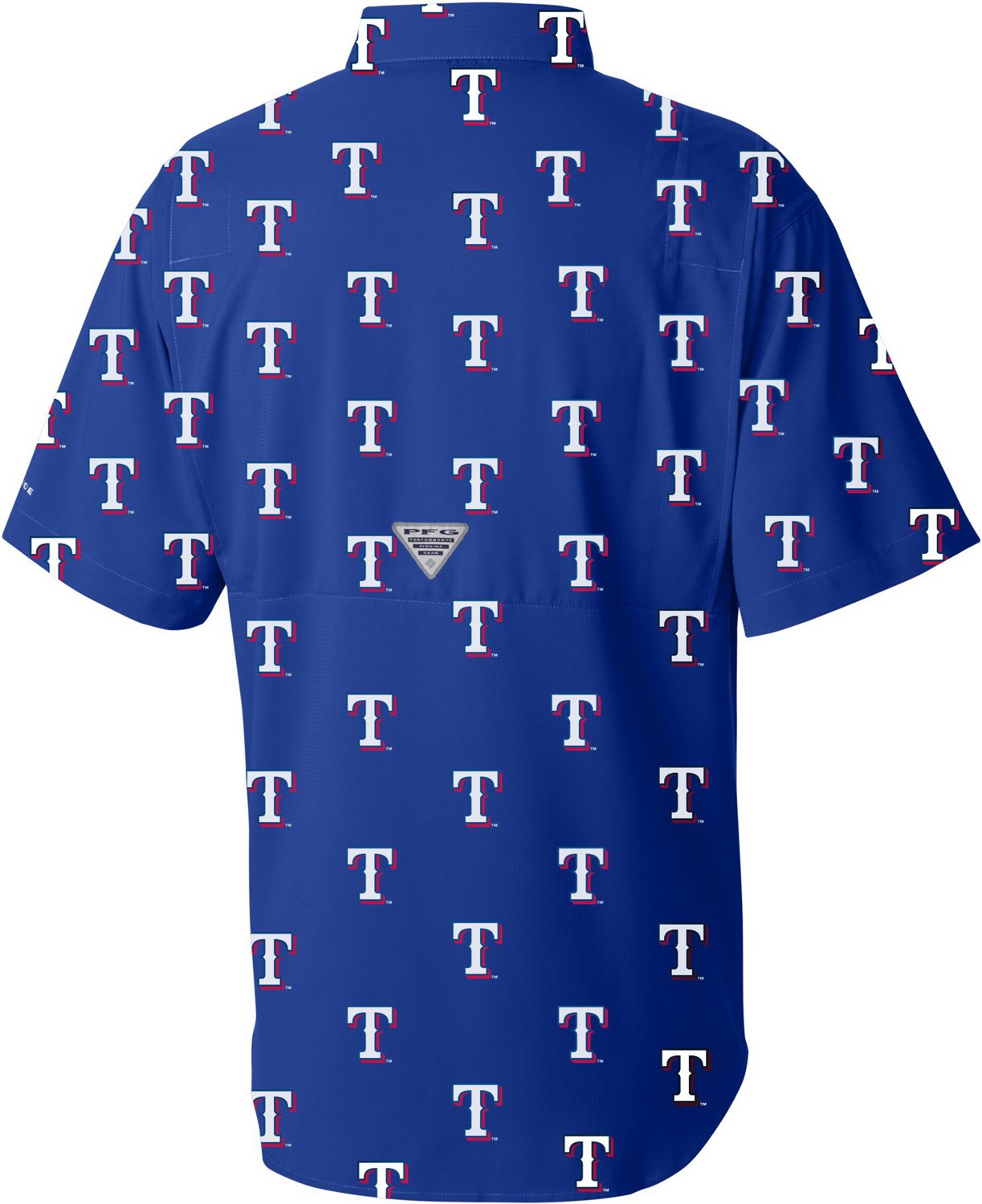 texas rangers columbia fishing shirt