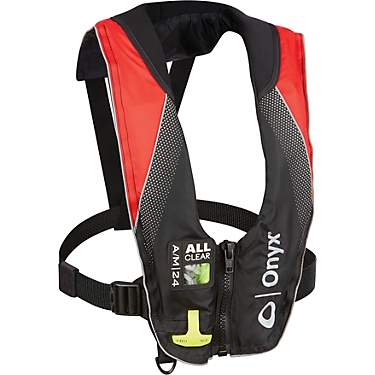 Onyx Outdoor Adults' A/M-24 All Clear Automatic/Manual Inflatable PFD Life Jacket                                               