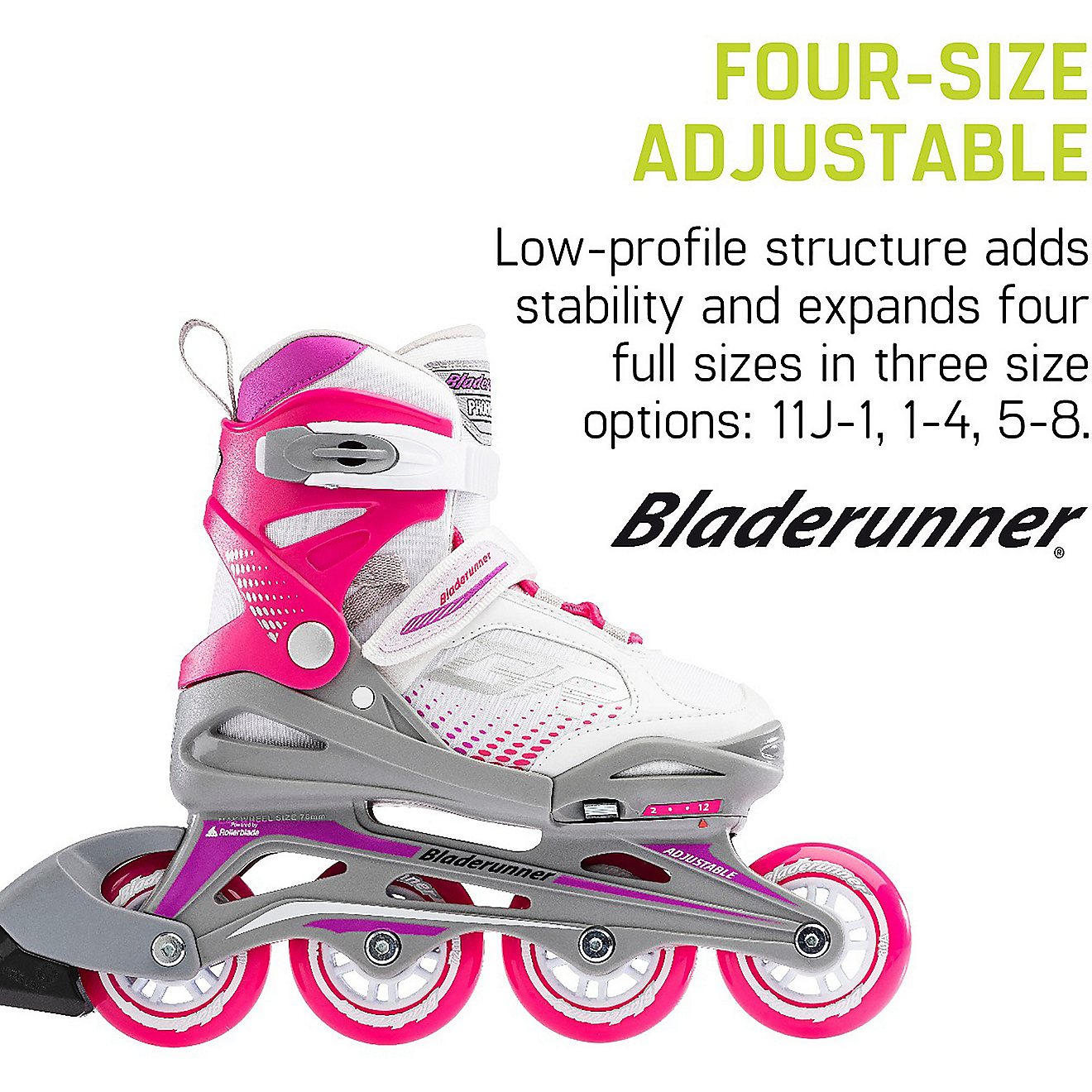 Rollerblade Girls' Bladerunner Phoenix Adjustable In-Line Skates                                                                 - view number 8