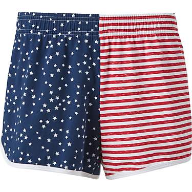 BCG Women's Lifestyle Stars and Stripes Shorts Under 5 in                                                                       
