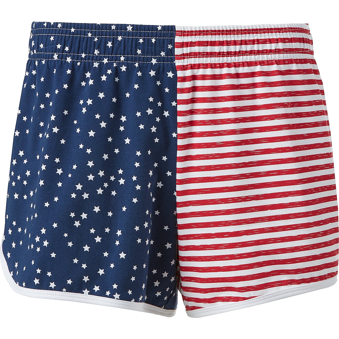 BCG Women's Lifestyle Stars and Stripes Shorts Under 5 in                                                                        - view number 1