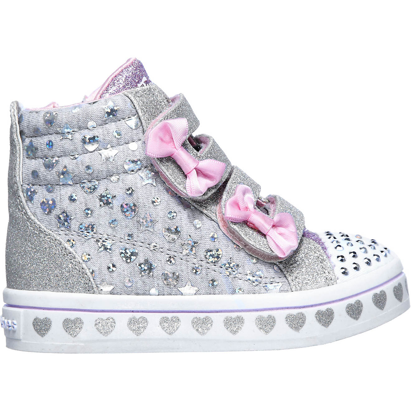SKECHERS Toddler Girls' Twinkle Toes Twi-Lites Heather & Shine Shoes                                                             - view number 1