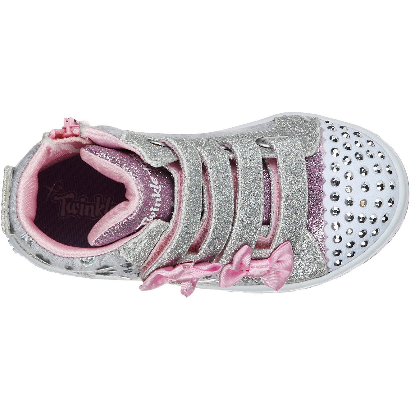 SKECHERS Toddler Girls' Twinkle Toes Twi-Lites Heather & Shine Shoes                                                             - view number 3