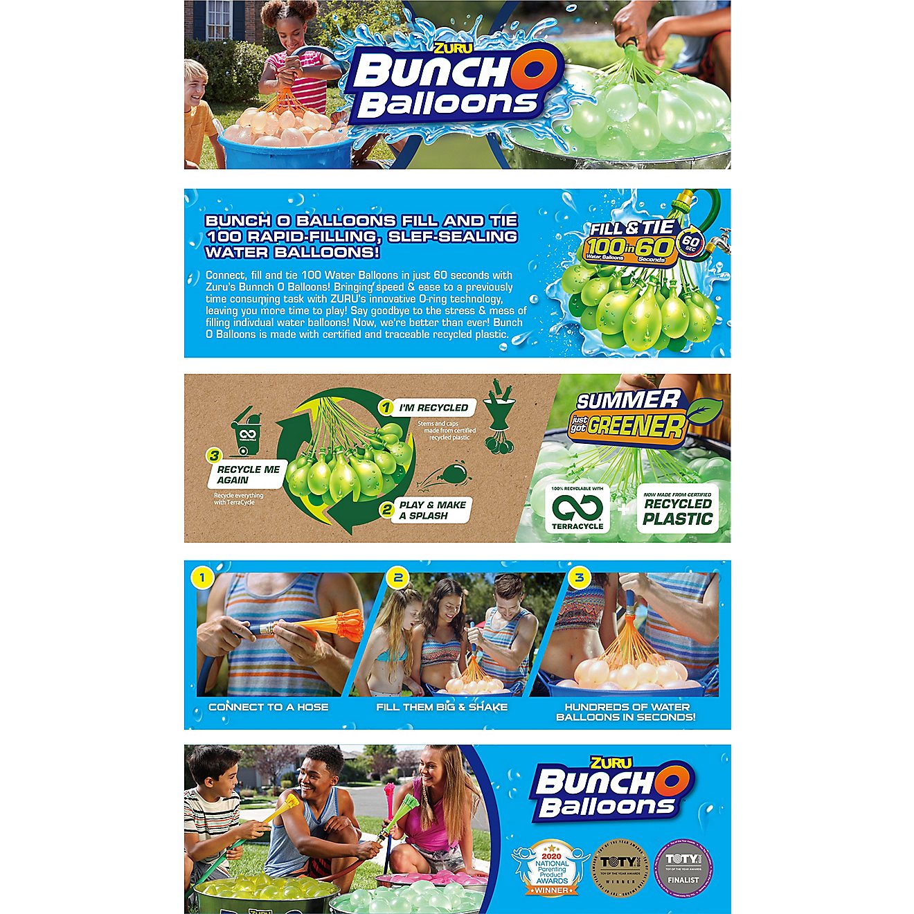 ZURU Bunch O Balloons Rapid-Filling Water Balloons 3-Pack                                                                        - view number 4