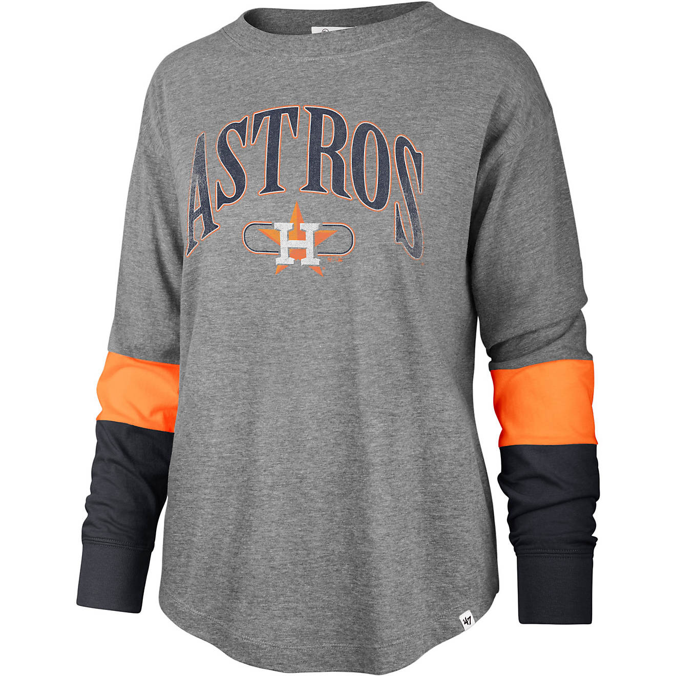 '47 Houston Astros Women's Status Brookdale Long Sleeve T-shirt                                                                  - view number 1