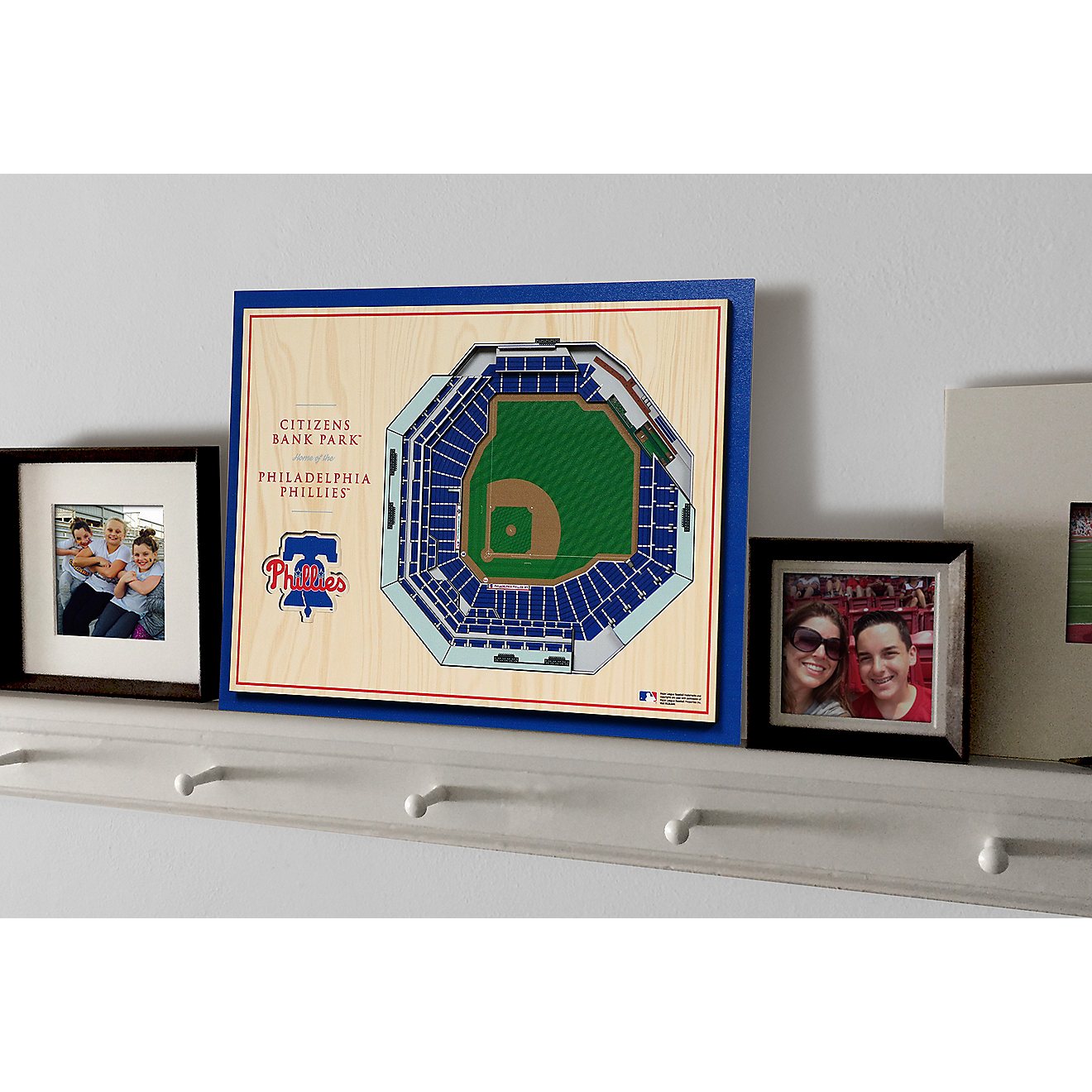 YouTheFan Philadelphia Phillies 5-Layer Stadium Views 3-D Wall Art                                                               - view number 5