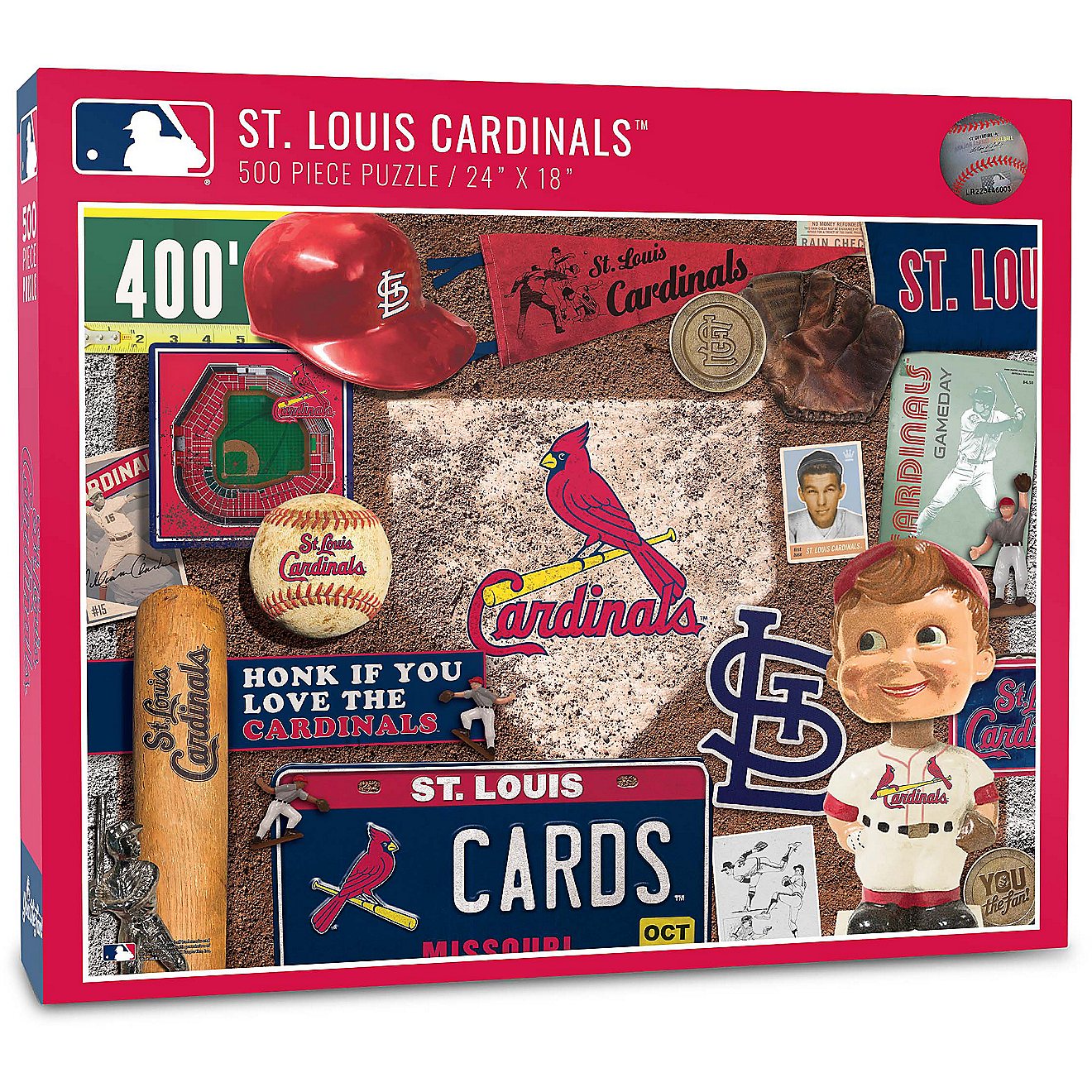 YouTheFan St. Louis Cardinals Retro Series 500-Piece Puzzle                                                                      - view number 1
