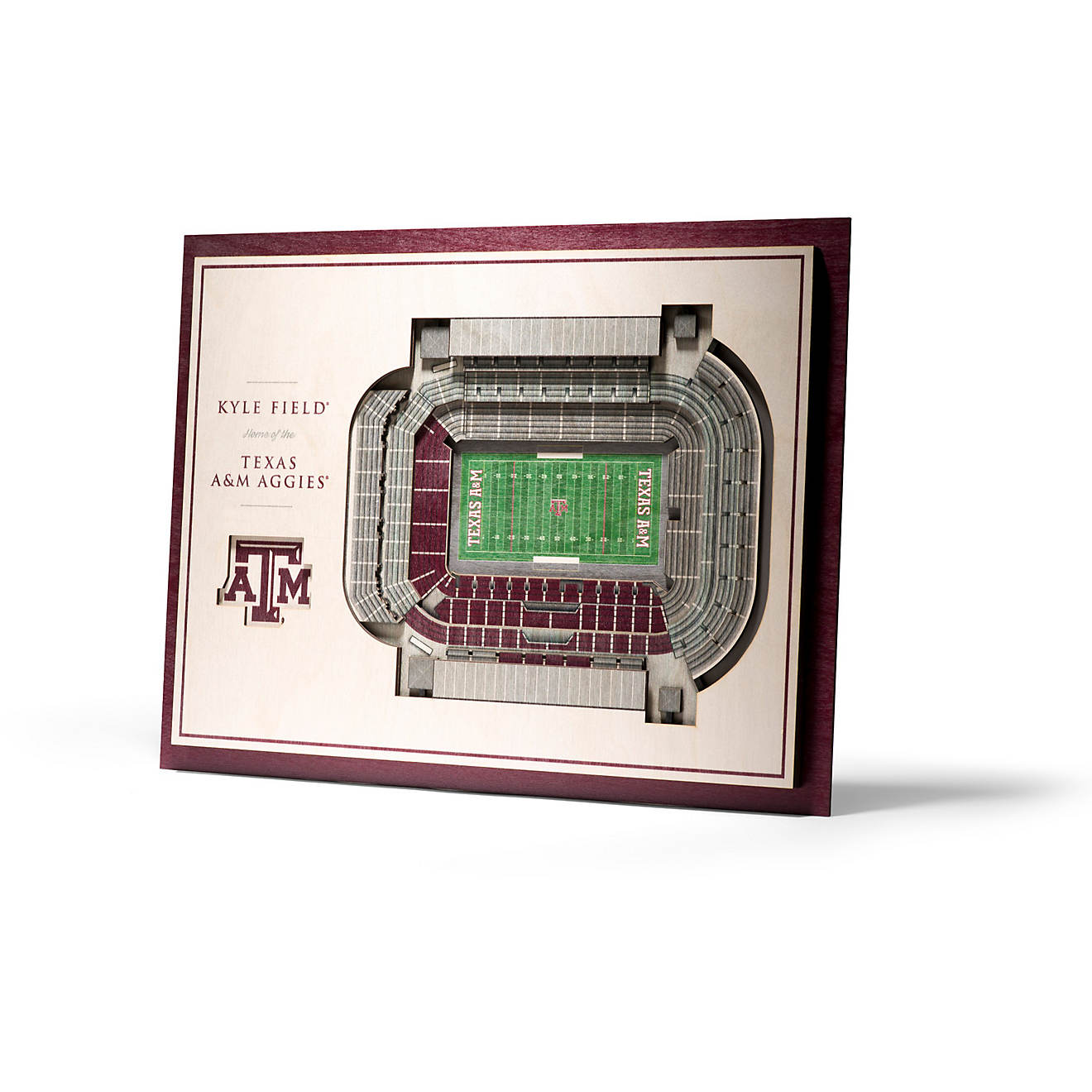 YouTheFan Texas A&M University 5-Layer Stadium Views 3-D Wall Art                                                                - view number 1
