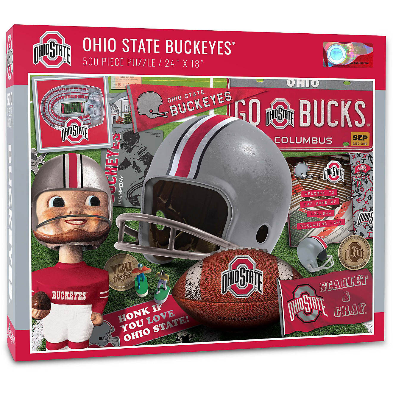 YouTheFan Ohio State University Retro Series 500-Piece Puzzle                                                                    - view number 1