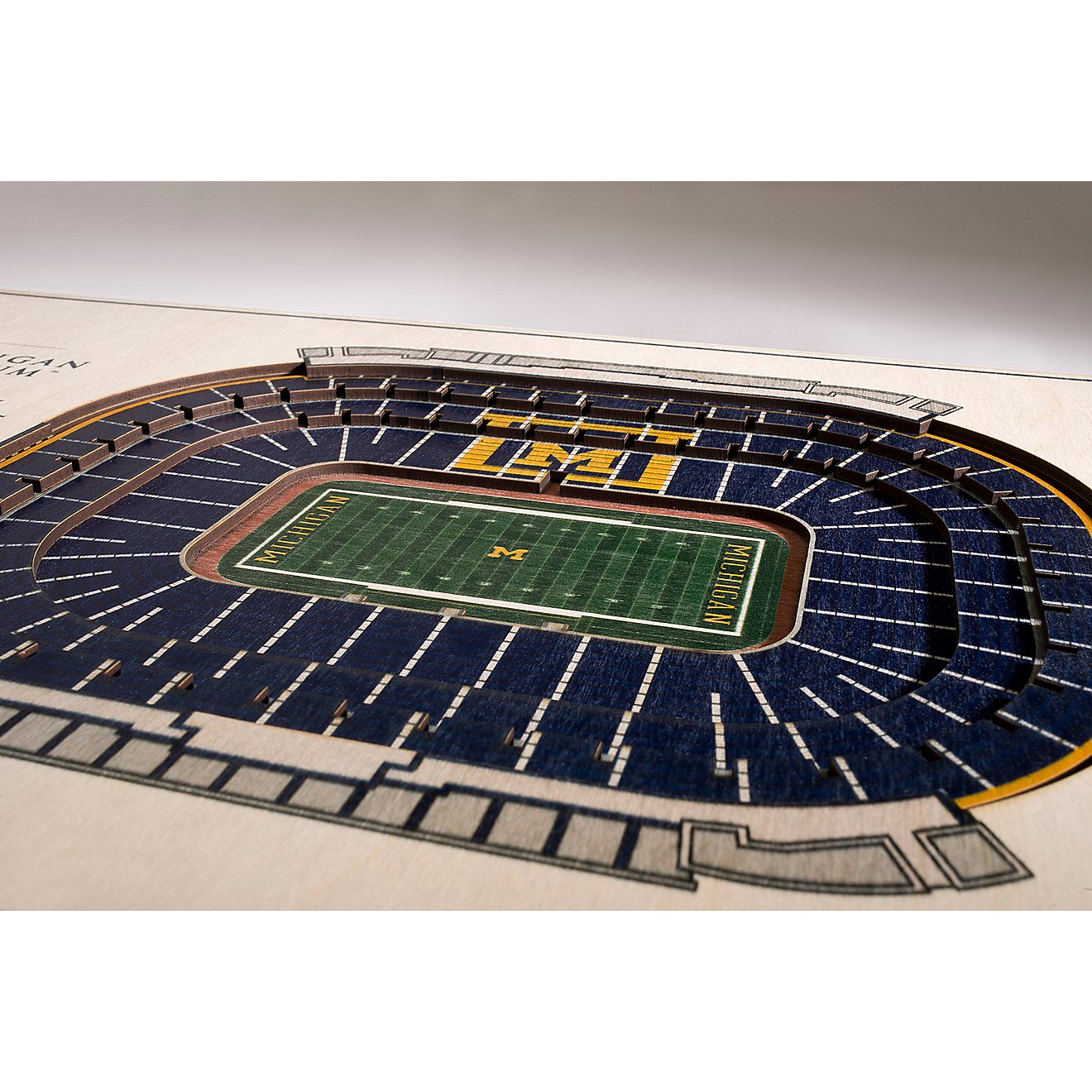 YouTheFan University of Michigan 5-Layer StadiumViews 3-D Wall Art                                                               - view number 3