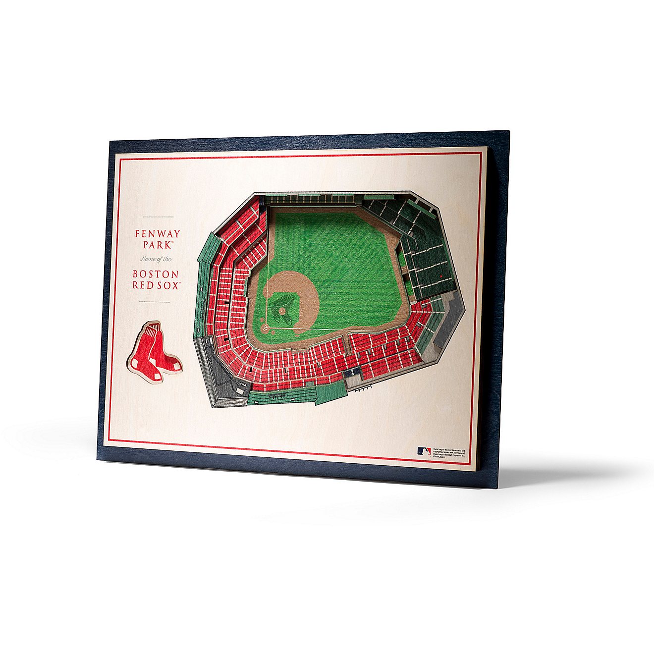 YouTheFan Boston Red Sox 5-Layer Stadium Views 3-D Wall Art                                                                      - view number 1