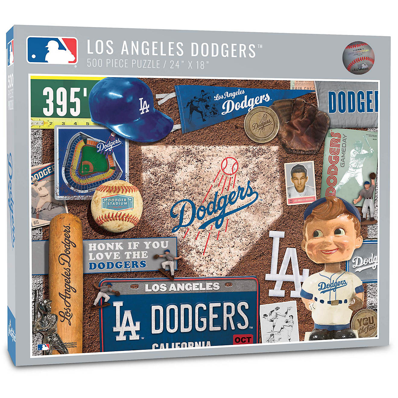 YouTheFan Los Angeles Dodgers Retro Series 500-Piece Puzzle                                                                      - view number 1