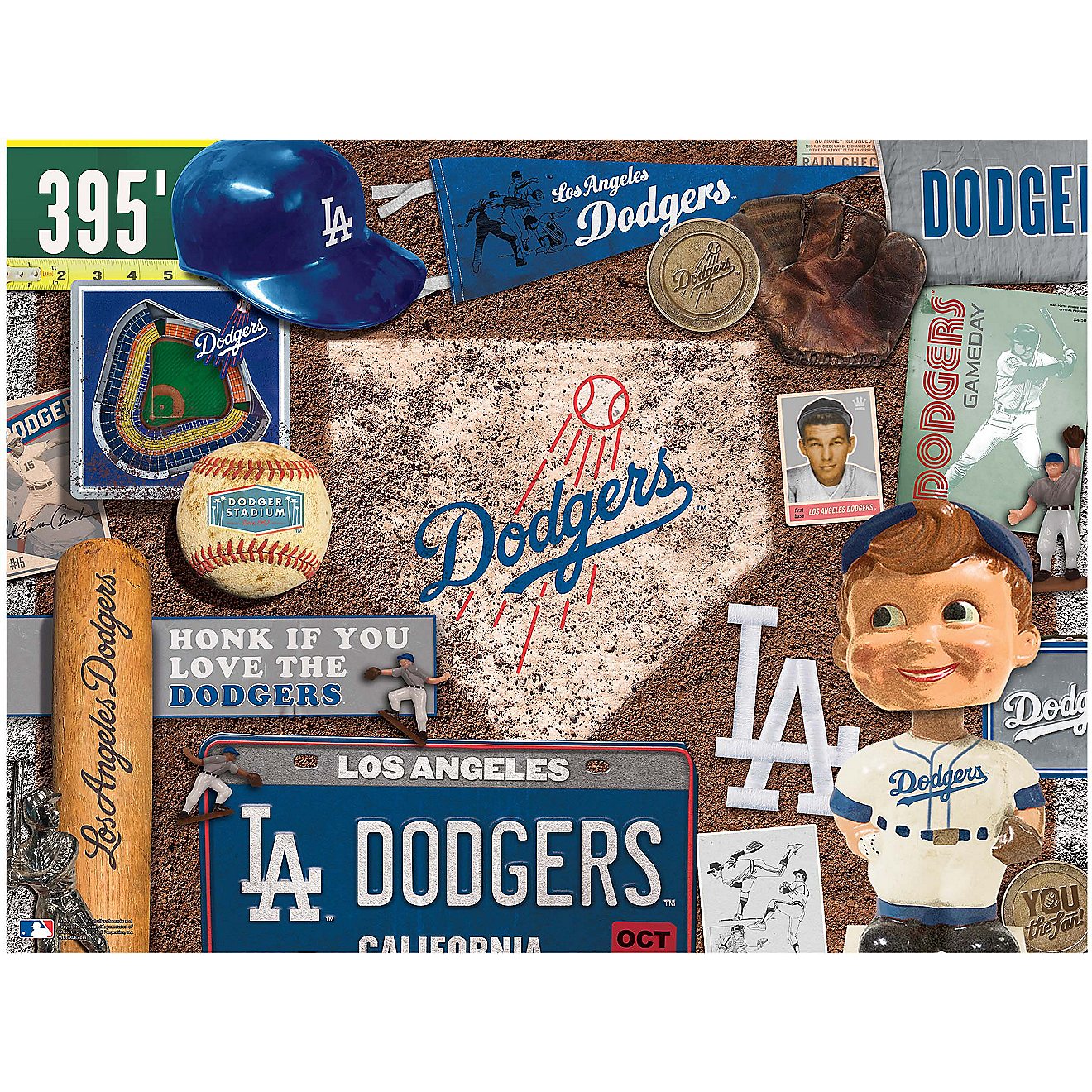 YouTheFan Los Angeles Dodgers Retro Series 500-Piece Puzzle                                                                      - view number 2