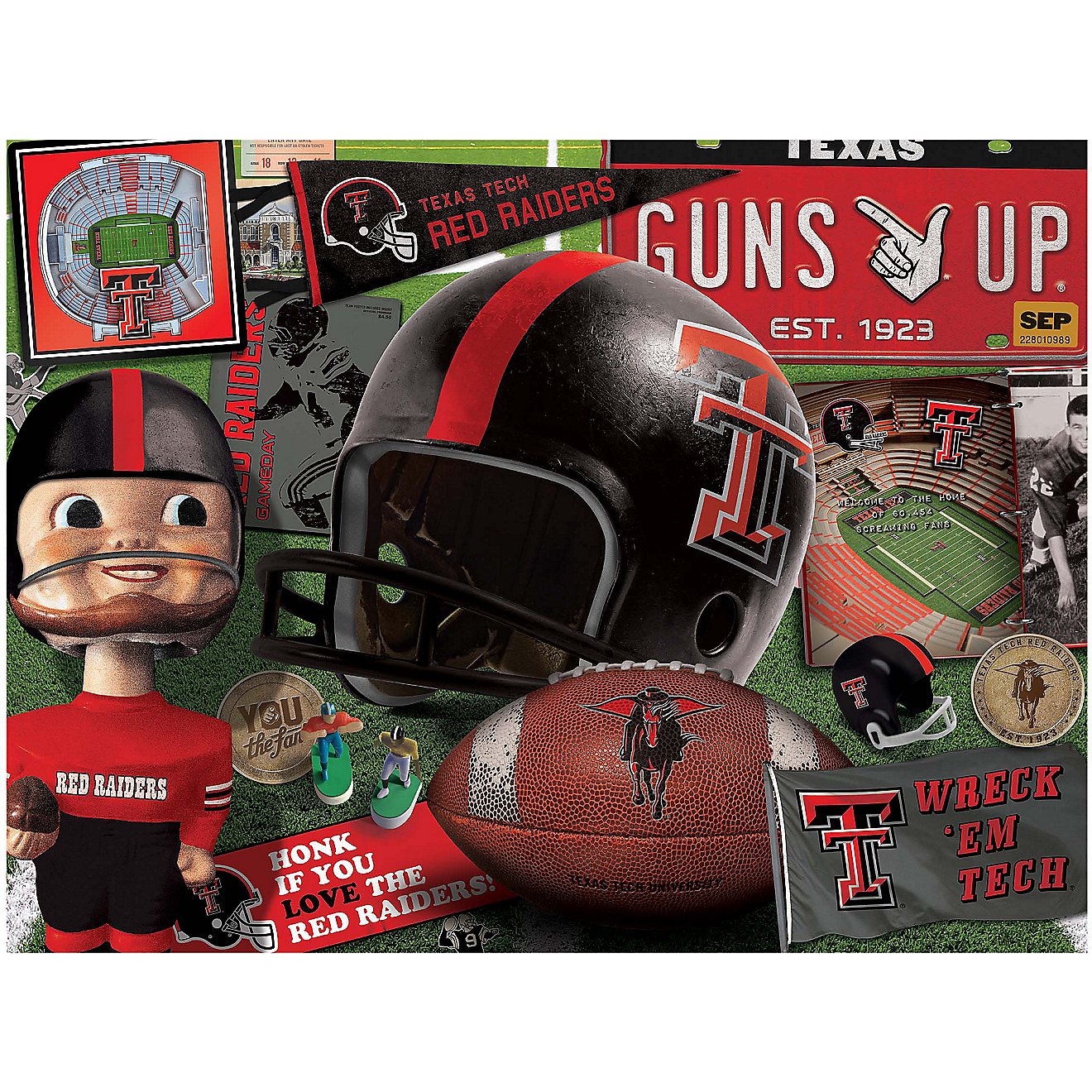 YouTheFan Texas Tech University Retro Series 500-Piece Jigsaw Puzzle                                                             - view number 2