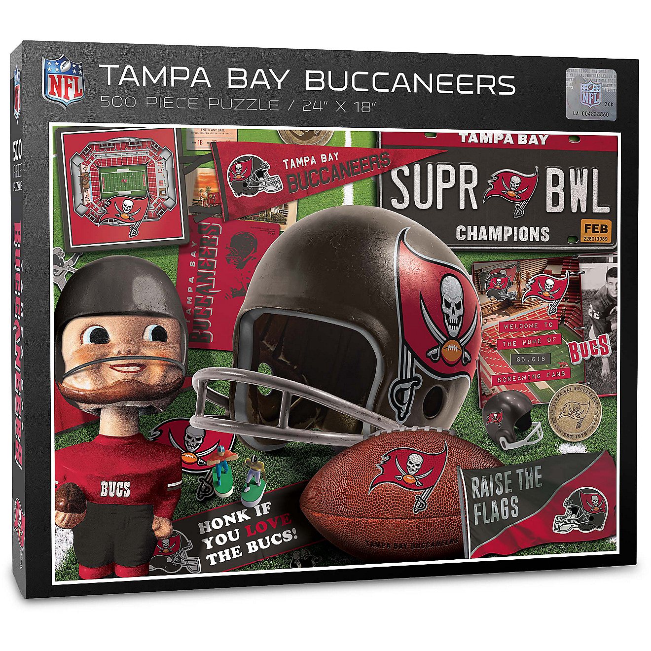 YouTheFan Tampa Bay Buccaneers Retro Series 500-Piece Puzzle                                                                     - view number 1