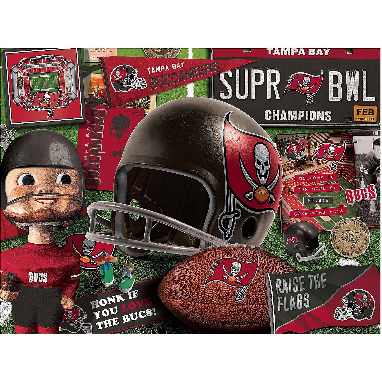 YouTheFan Tampa Bay Buccaneers Retro Series 500-Piece Puzzle                                                                     - view number 2