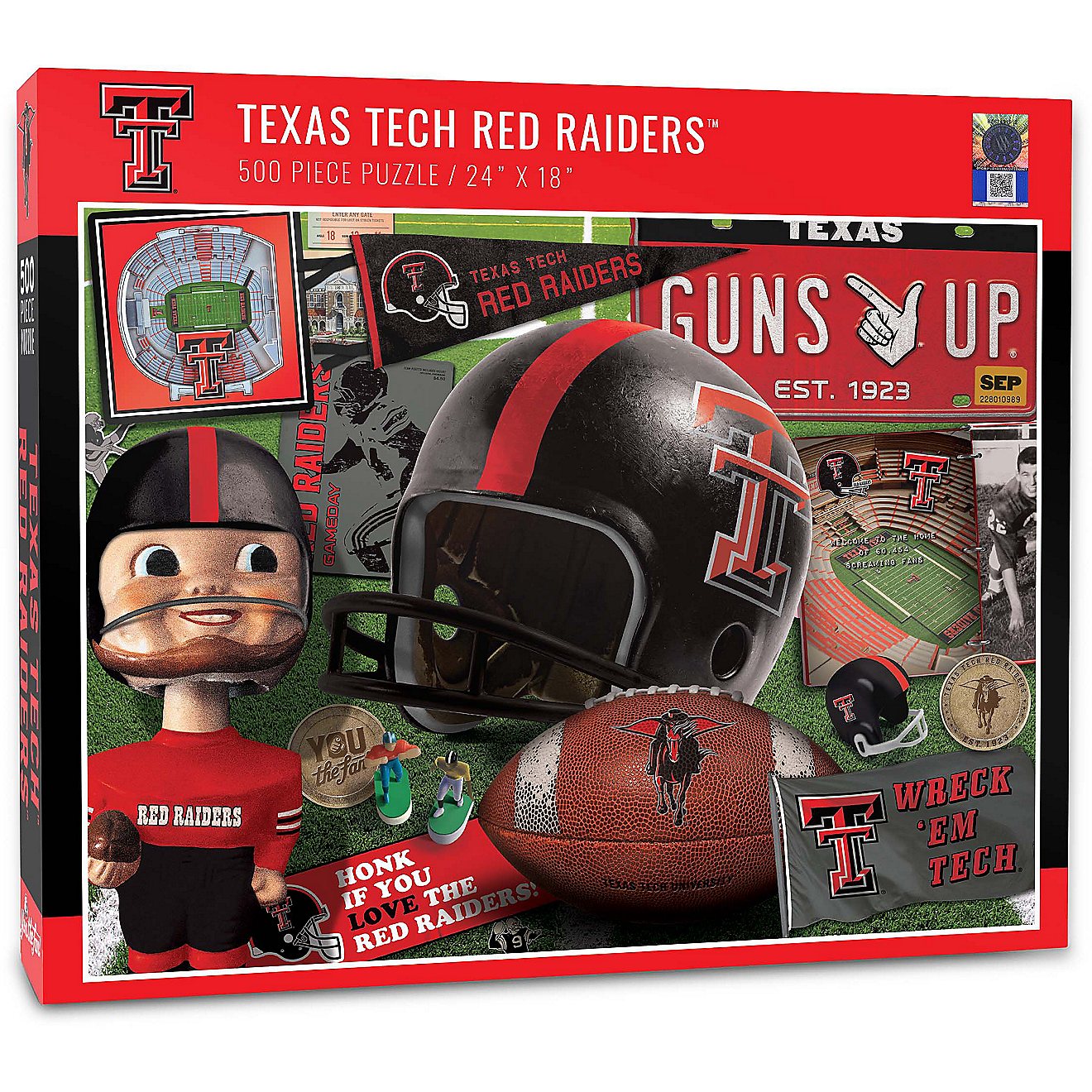 YouTheFan Texas Tech University Retro Series 500-Piece Jigsaw Puzzle                                                             - view number 1