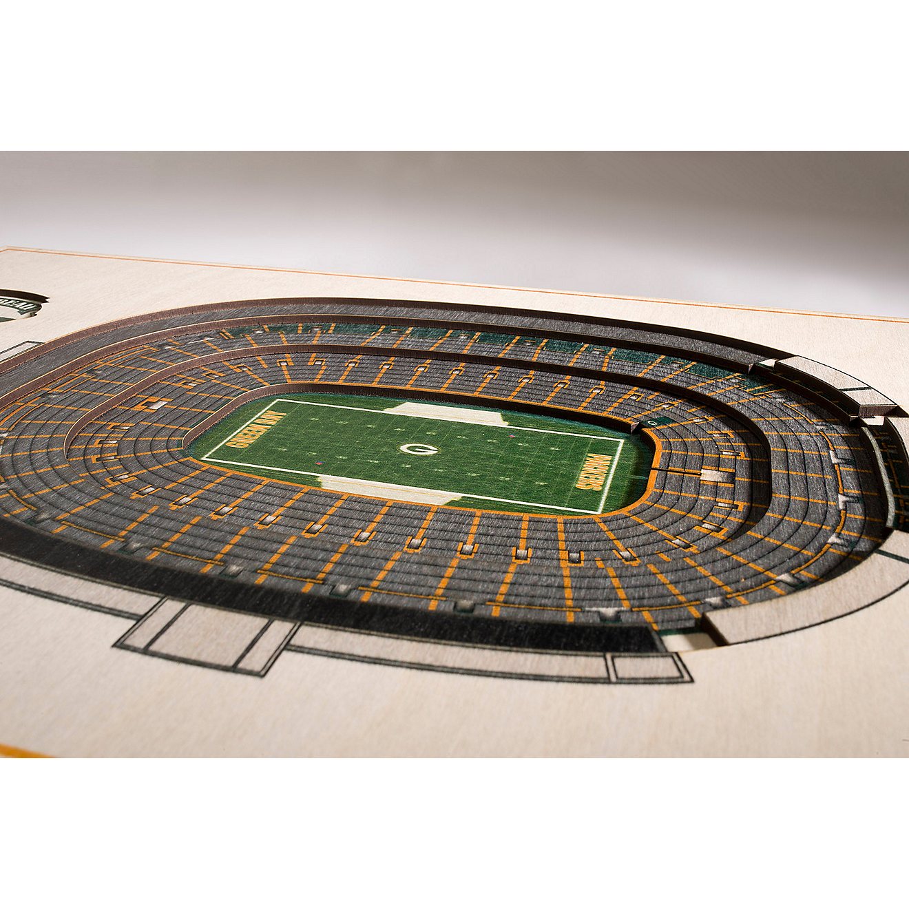 YouTheFan Green Bay Packers 5-Layer StadiumViews 3-D Wall Art                                                                    - view number 3