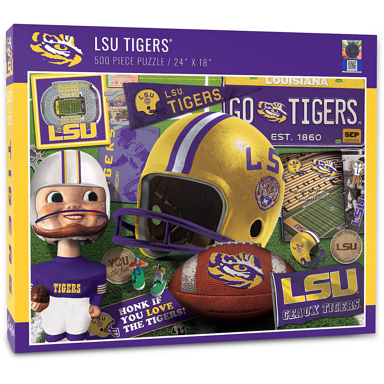 YouTheFan Louisiana State University Retro Series 500-Piece Puzzle                                                               - view number 1