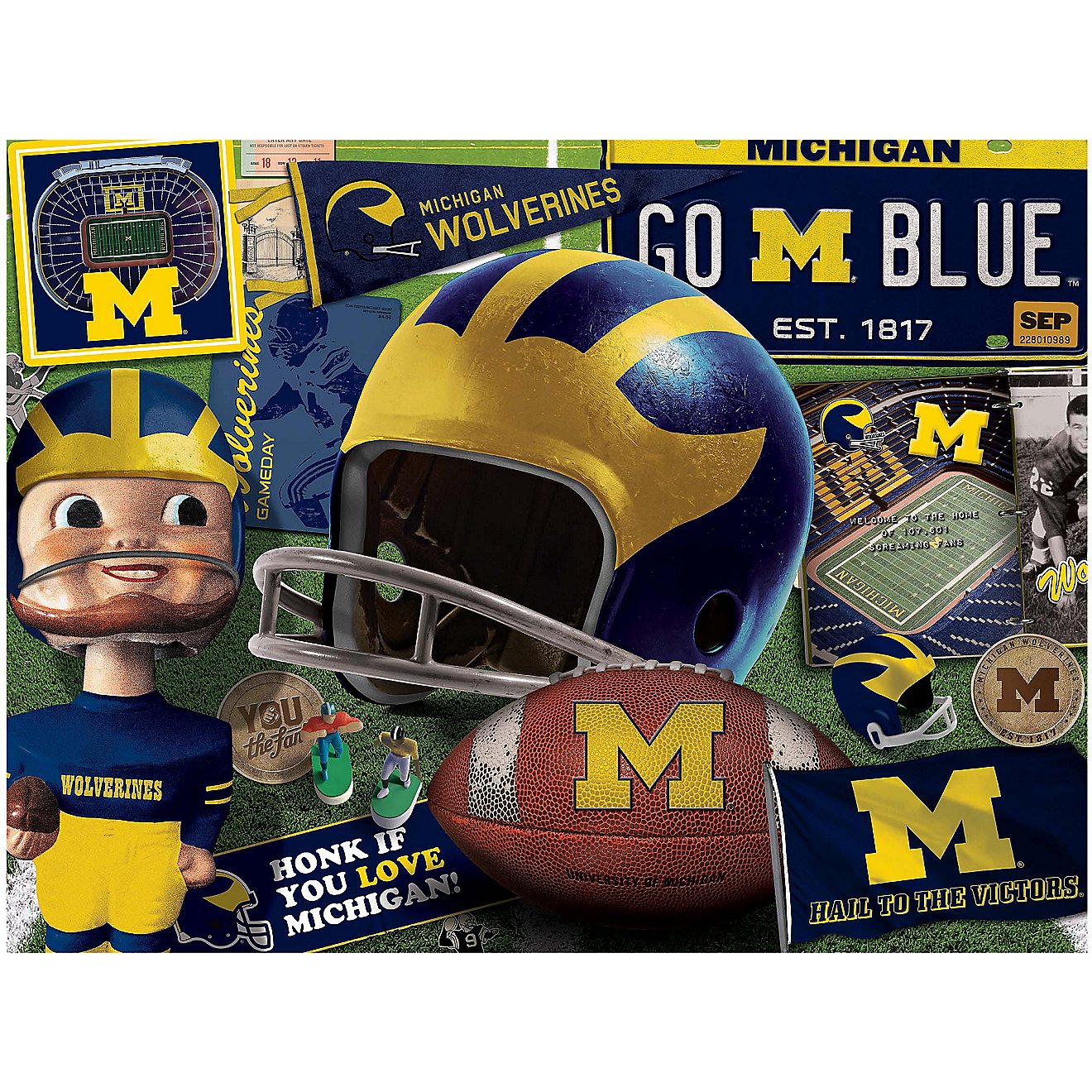 YouTheFan University of Michigan Retro Series 500-Piece Puzzle                                                                   - view number 2