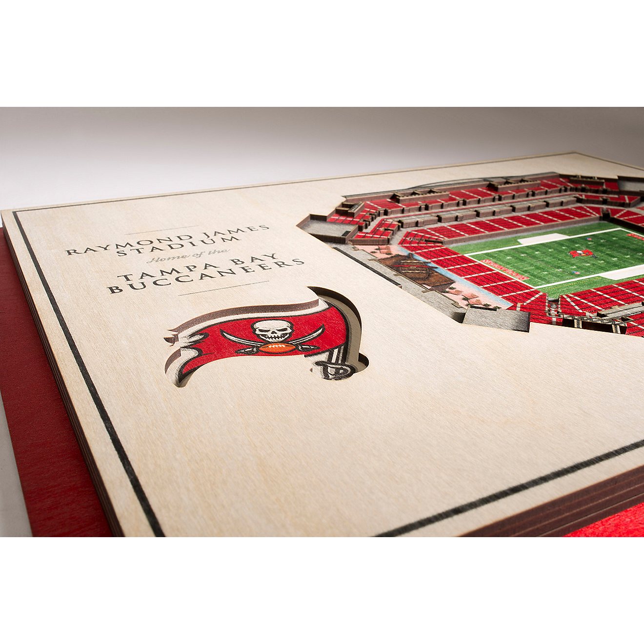 YouTheFan Tampa Bay Buccaneers 5-Layer StadiumViews 3-D Wall Art                                                                 - view number 2