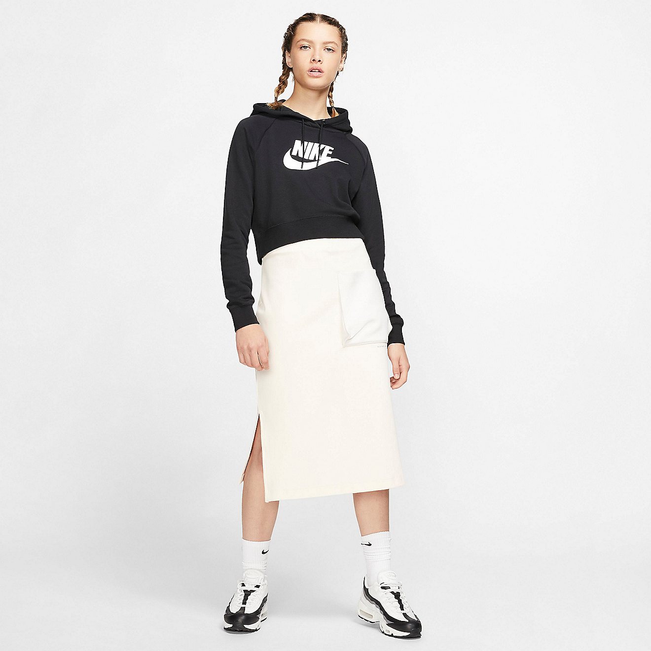 Nike Women's Sportswear Essentials Cropped Pullover Hoodie                                                                       - view number 5