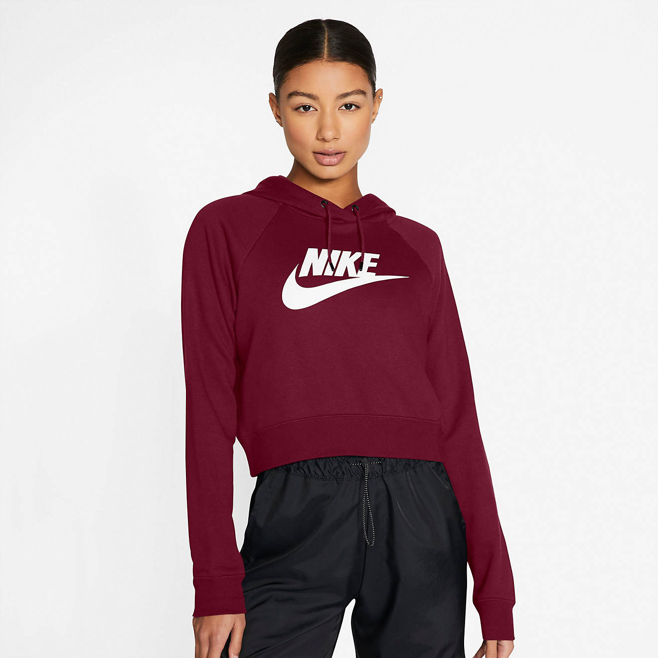 Nike Women's Sportswear Essentials Cropped Pullover Hoodie | Academy