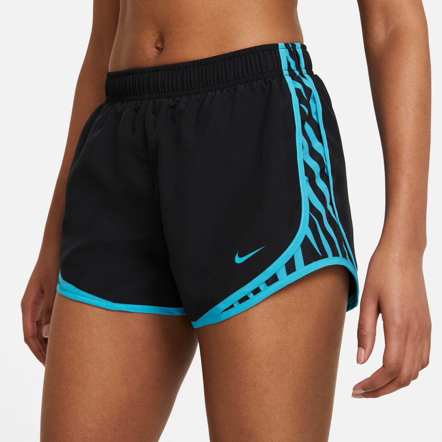 Nike Women's Zebra Print Tempo Running Shorts Academy