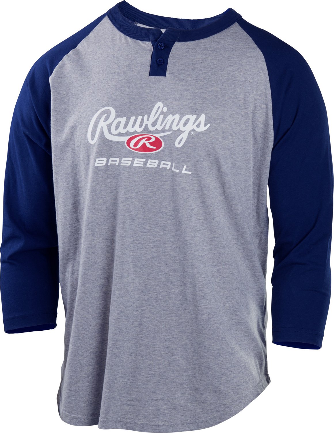 Rawlings Men's Henley 3/4 Sleeve Graphic T-shirt | Academy