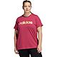 adidas Women's Linear Multicolor Plus Size Graphic T-shirt                                                                       - view number 1 image