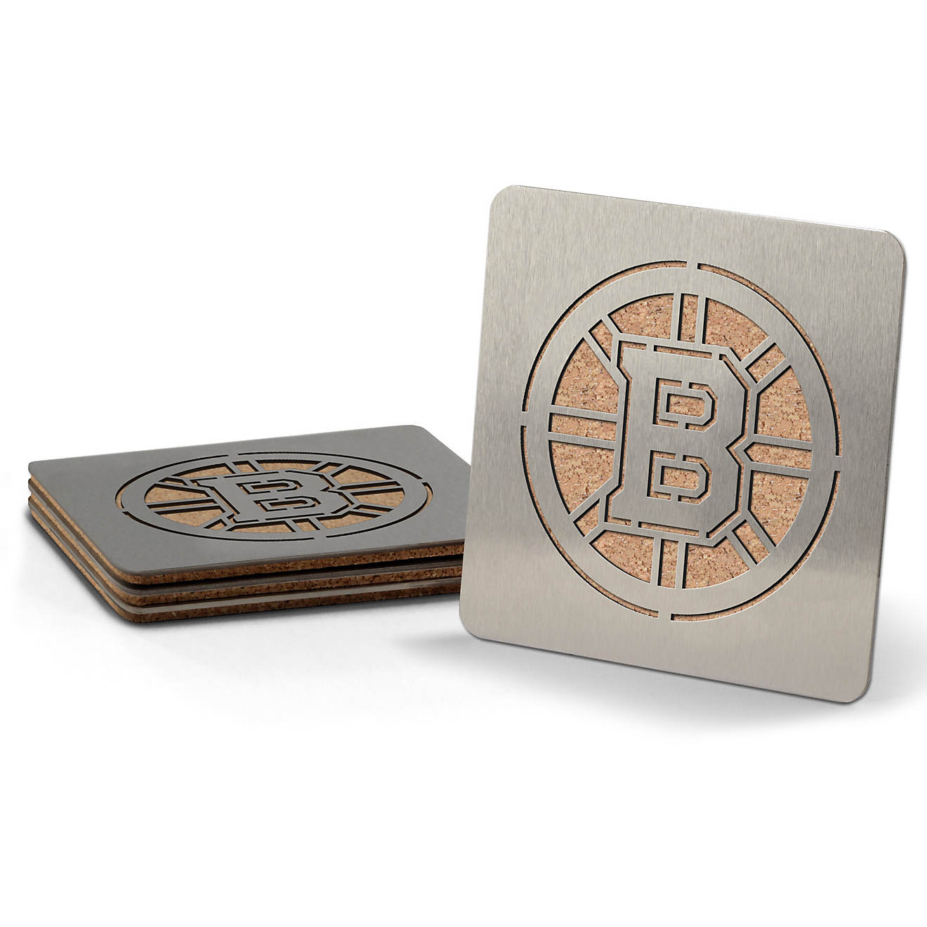 YouTheFan Boston Bruins Boasters Coasters 4-Pack                                                                                 - view number 1