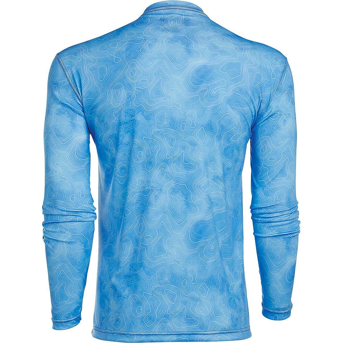 Costa Men's Tech Topographic Crew Neck Long Sleeve T-shirt                                                                       - view number 2