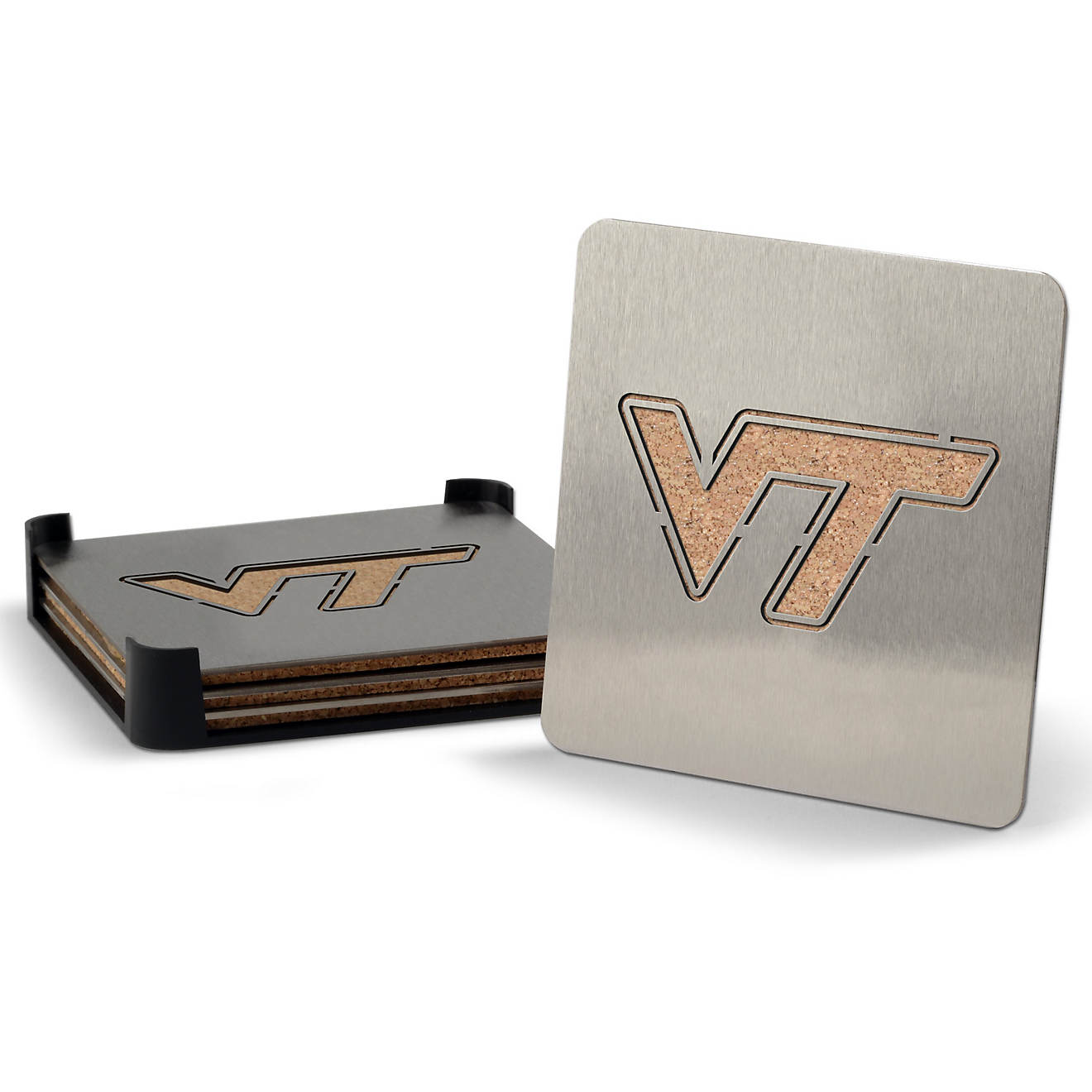 YouTheFan Virginia Tech 4-Piece Coaster Set                                                                                      - view number 1