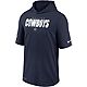 Nike Men's Dallas Cowboys Team Logo Dri-FIT Short Sleeve Training Hoodie                                                         - view number 1 image