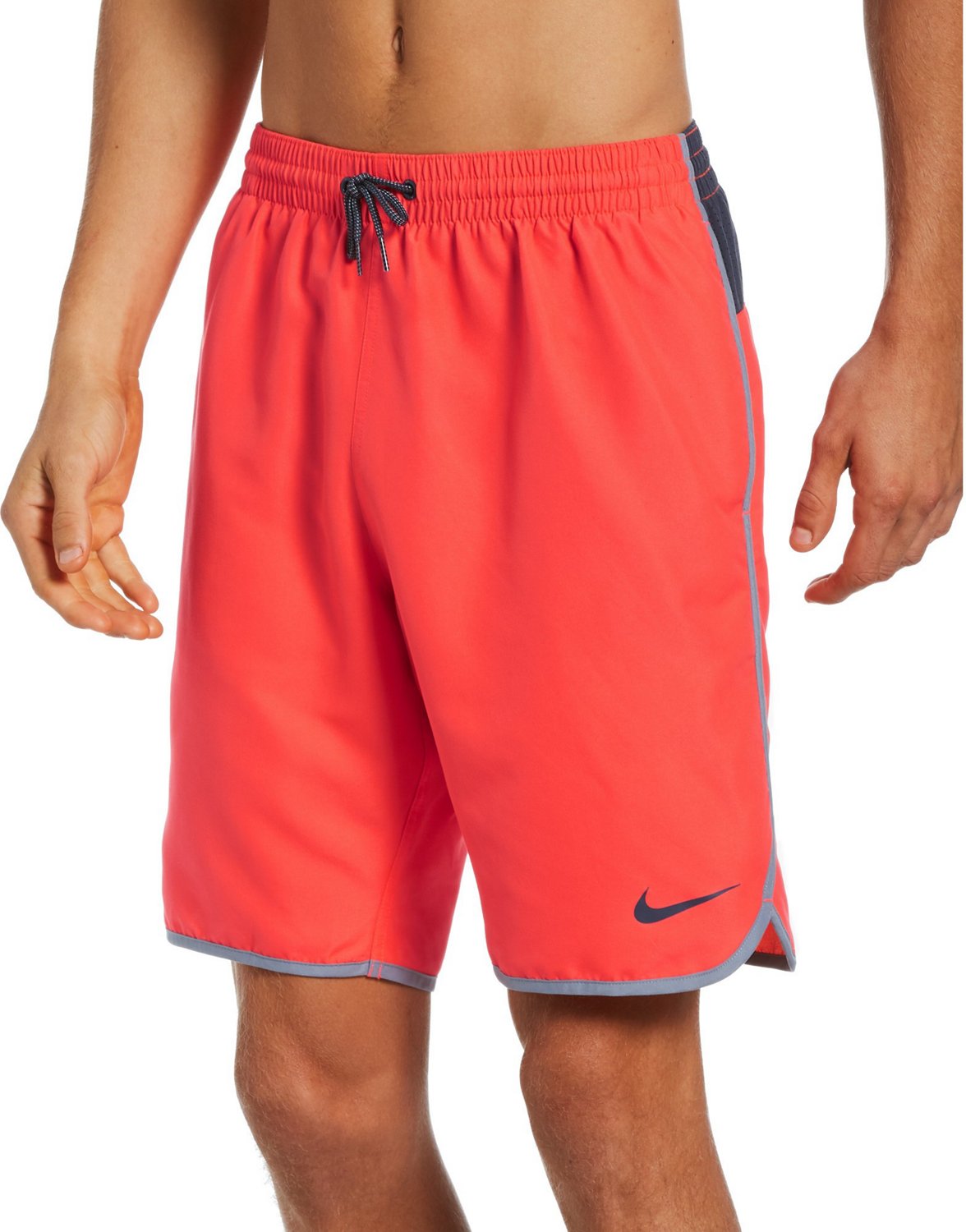 orange nike swim shorts