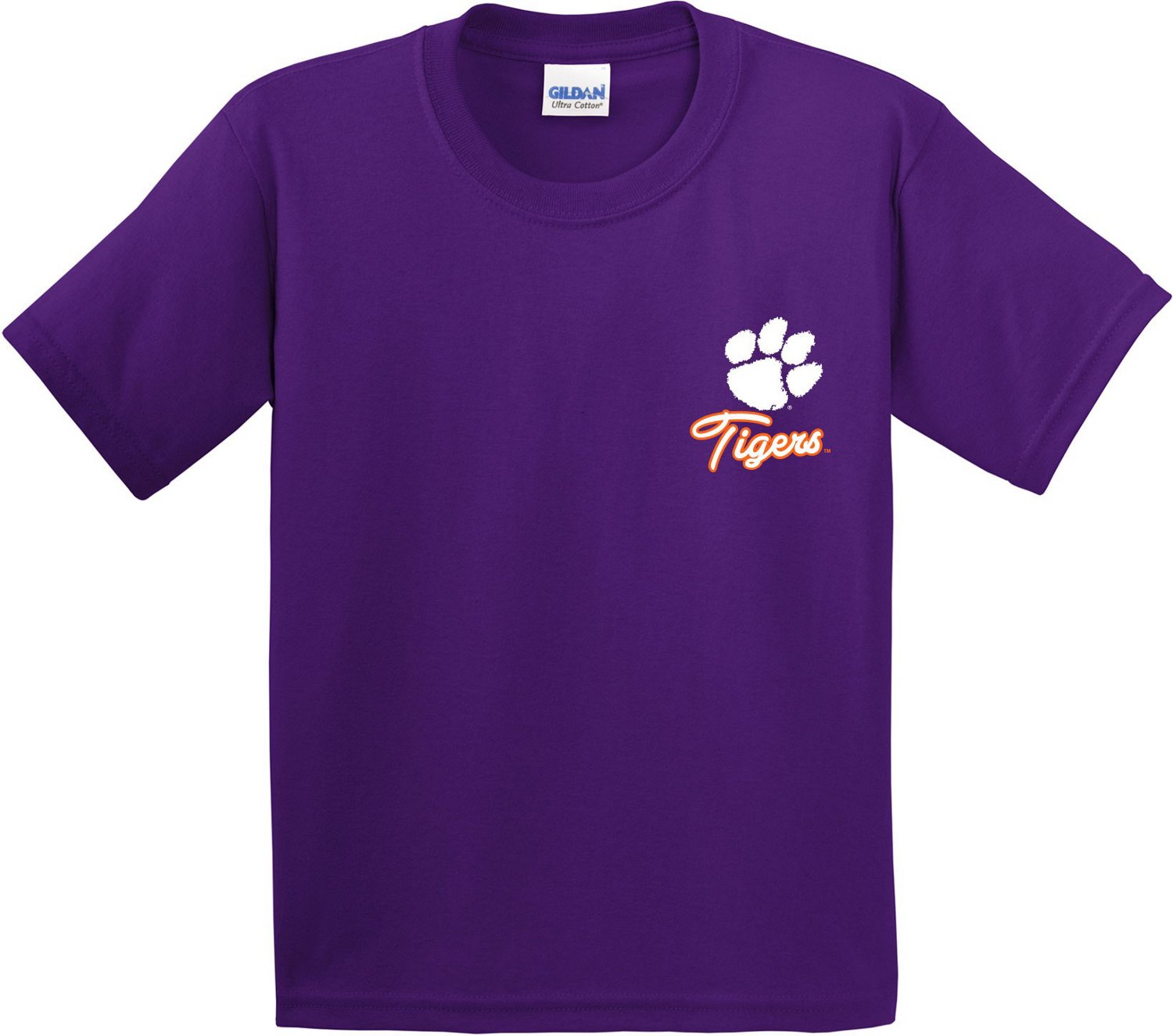 clemson short sleeve hoodie