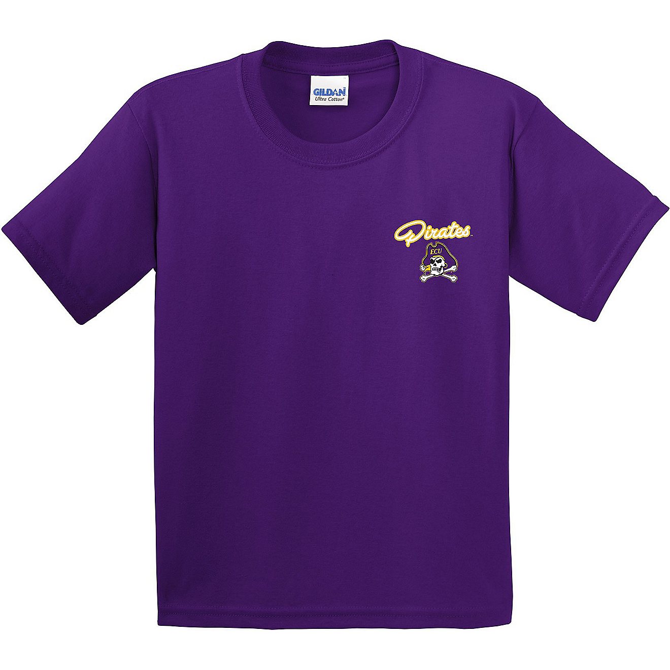Image One Girls' East Carolina University Cheer Loud Short Sleeve T-shirt                                                        - view number 2