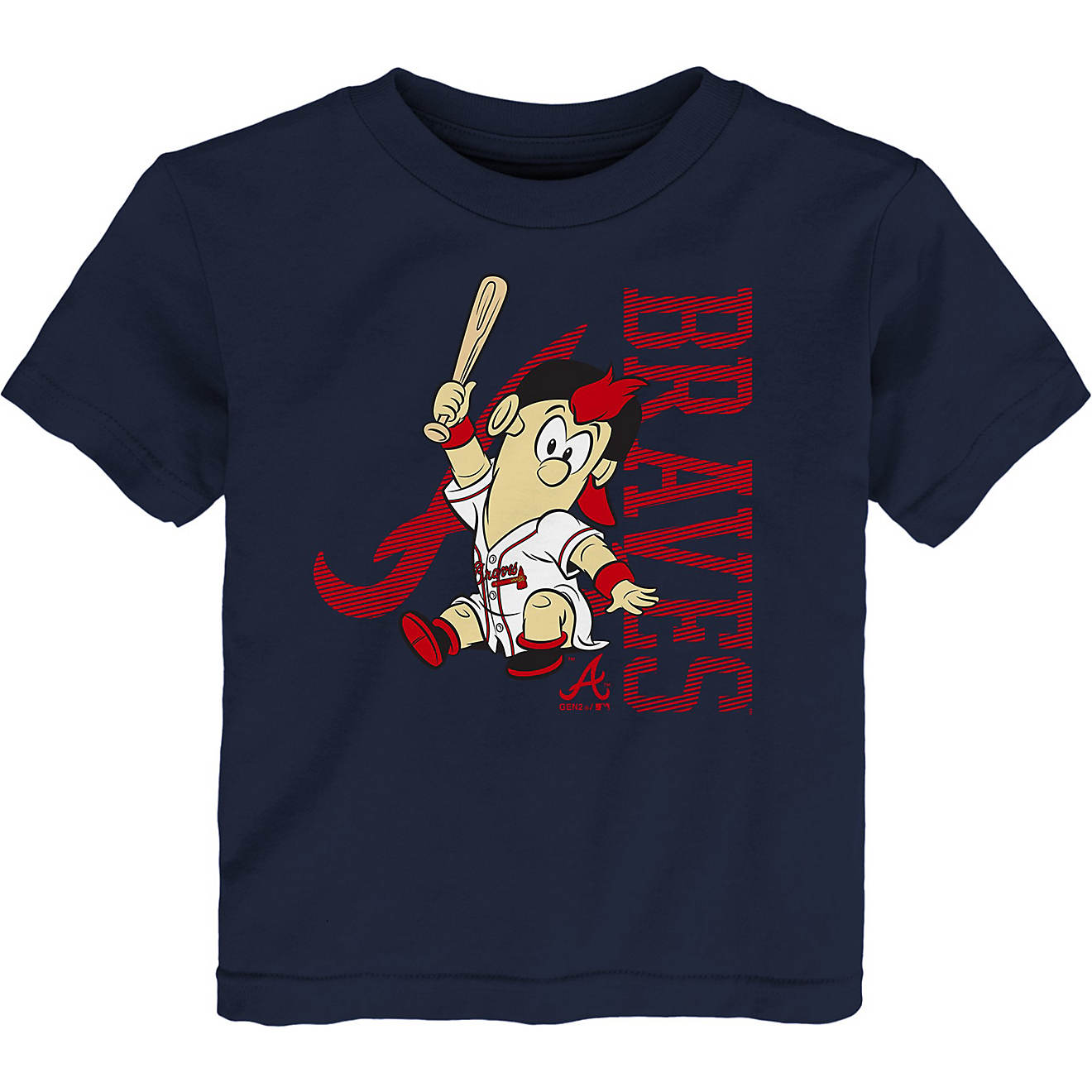 MLB Toddlers' Atlanta Braves Mascot 2.0 T-shirt                                                                                  - view number 1