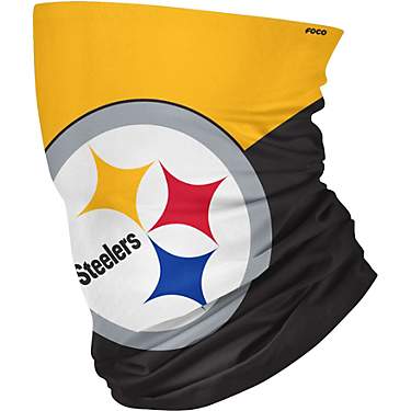 FOCO Men's Pittsburgh Steelers Big Logo Neck Gaiter                                                                             