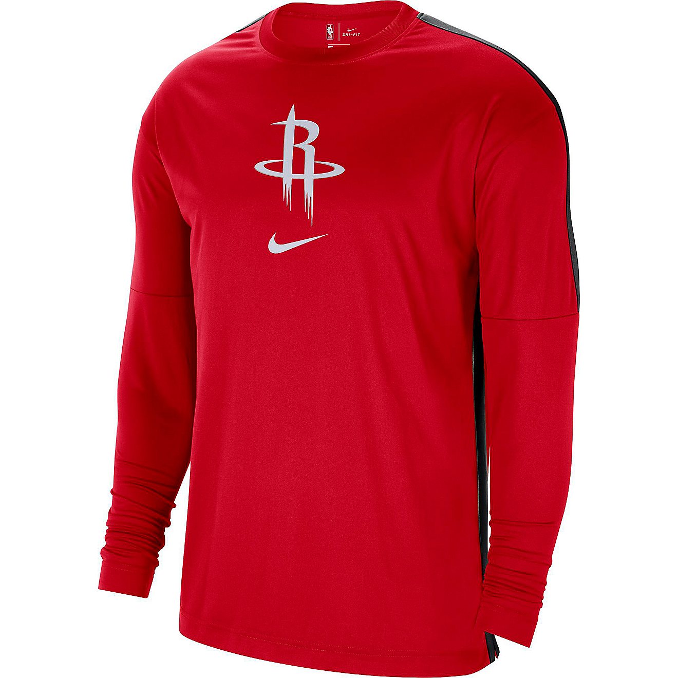 Nike Men's Houston Rockets Dri-FIT Shooting Long Sleeve T-shirt                                                                  - view number 1