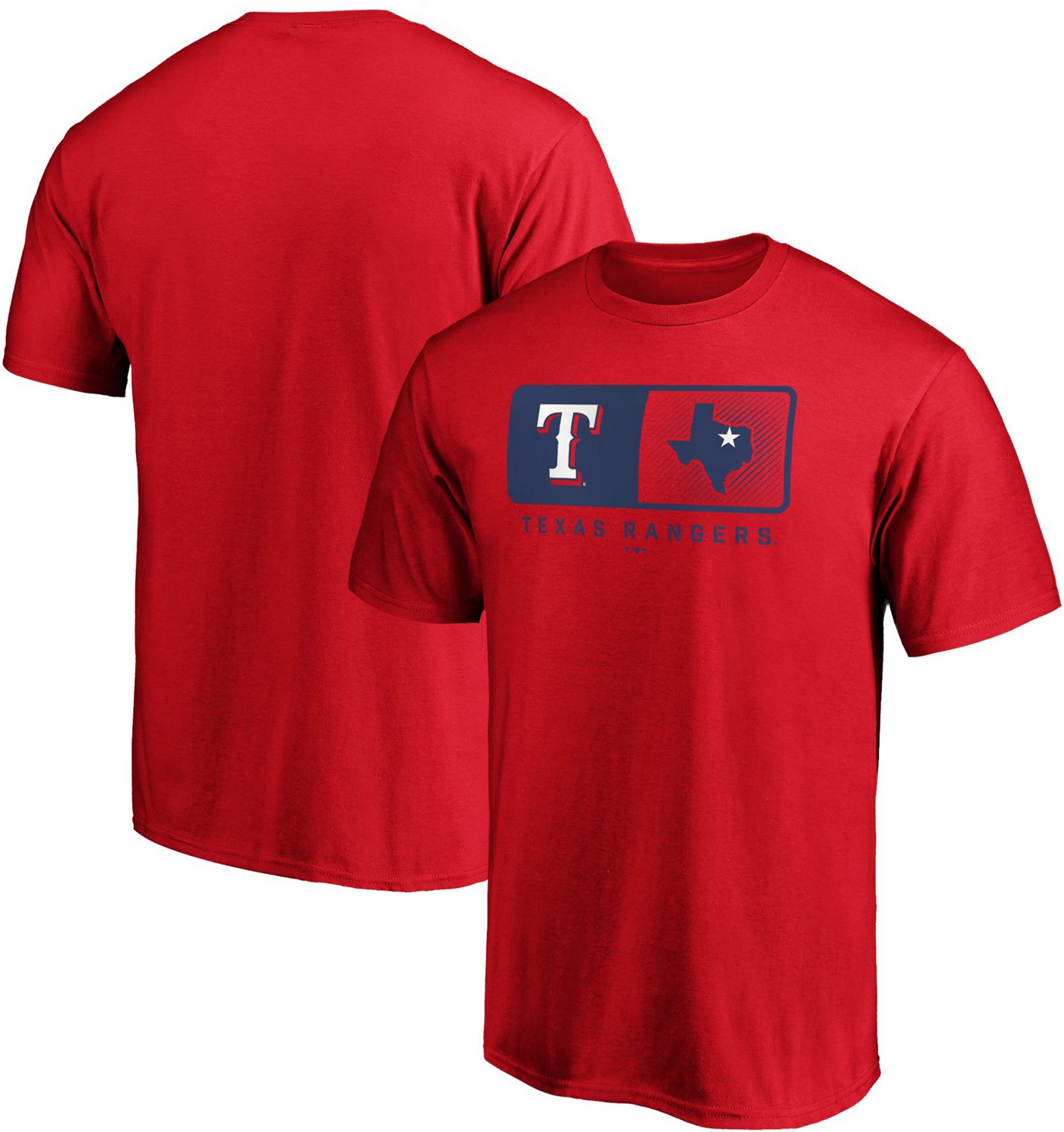 Texas Rangers Men's Team Line Up Tshirt Academy