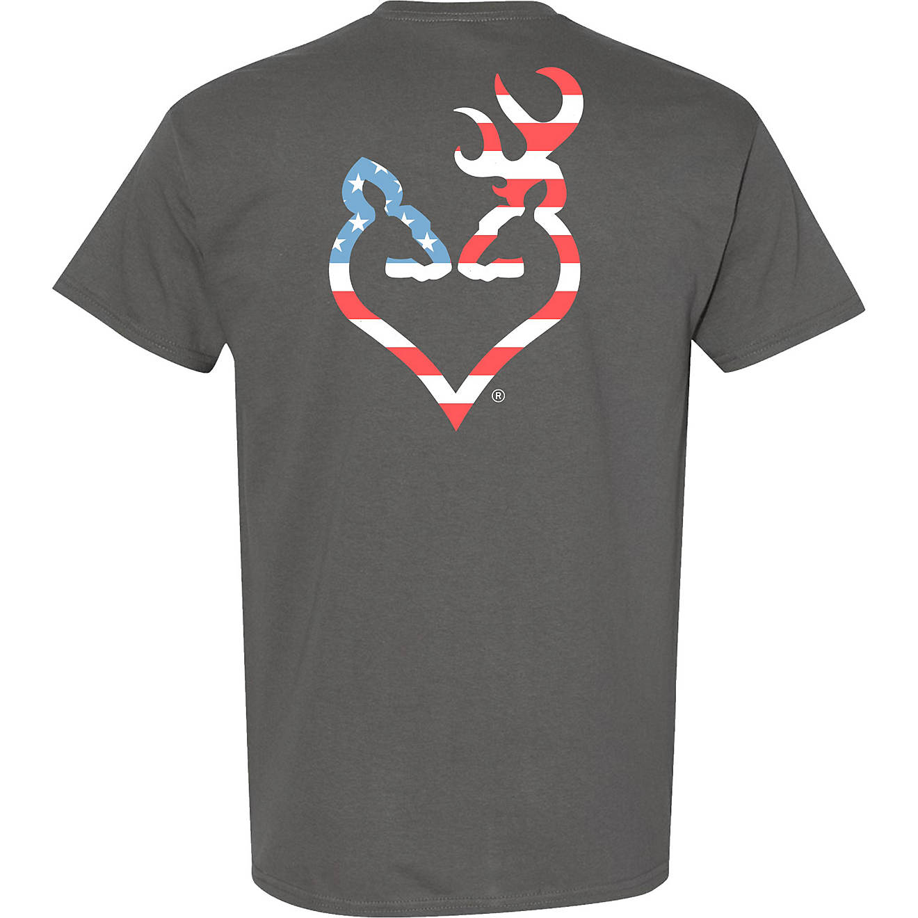 Browning Women's Pretty Flag Buckheart Graphic T-shirt                                                                           - view number 1