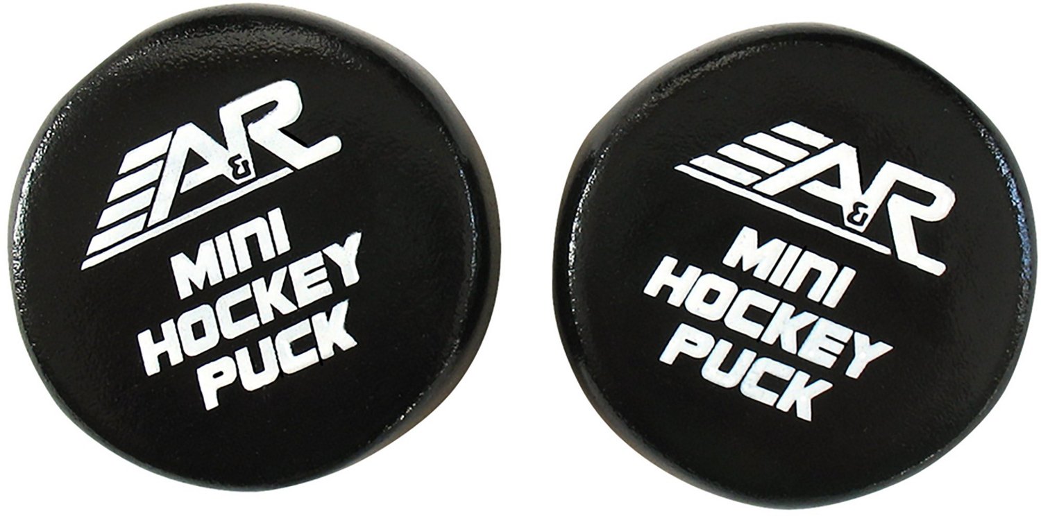 Black Pack of 6 A&R Pro Series Foam Sponge Hockey Puck 