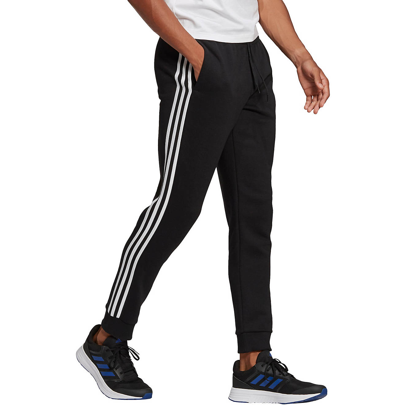 adidas Men's 3S Fleece Tapered Sweatpants                                                                                        - view number 1