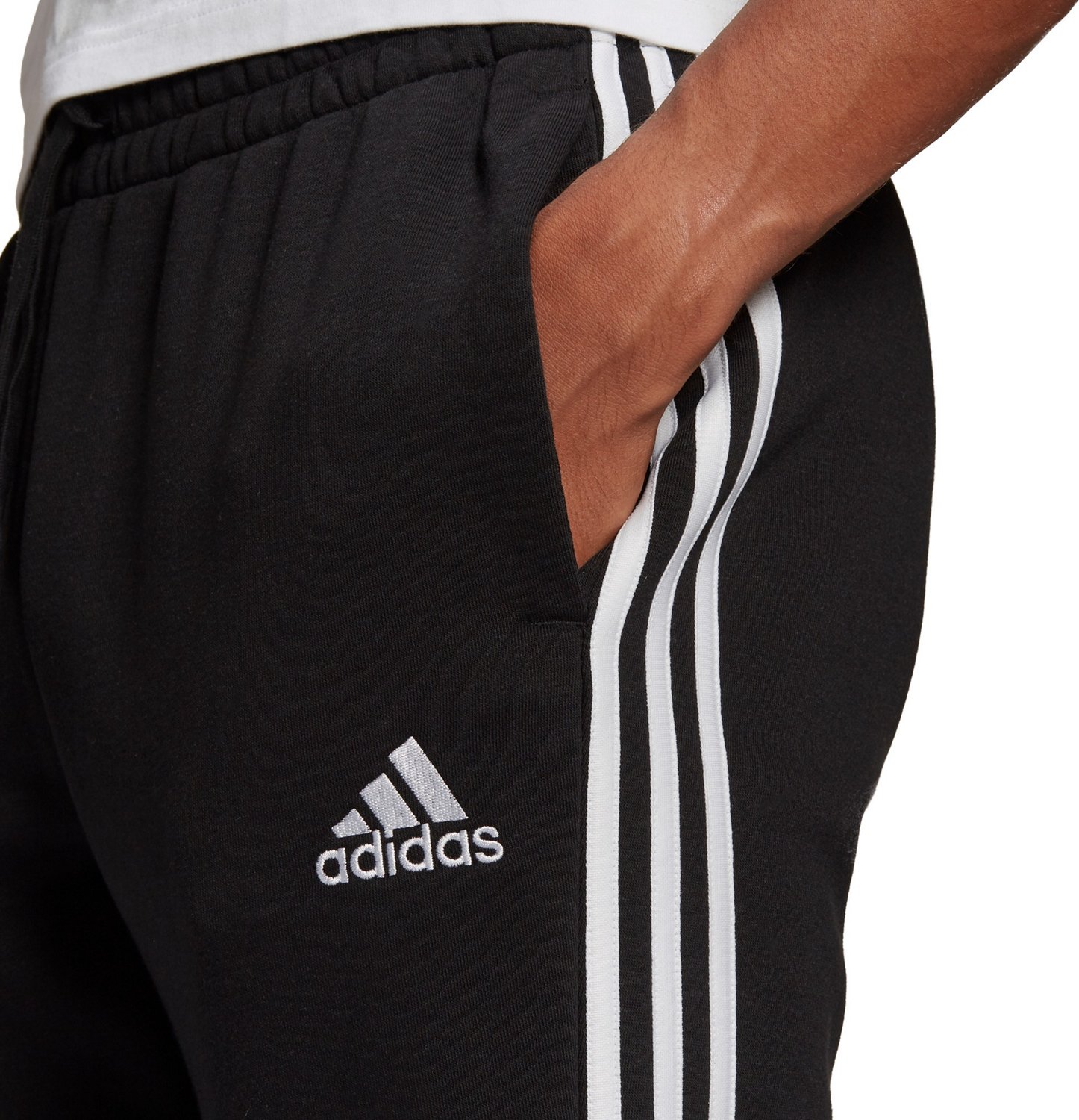 adidas Men's 3S Fleece Tapered Sweat Pants | Academy