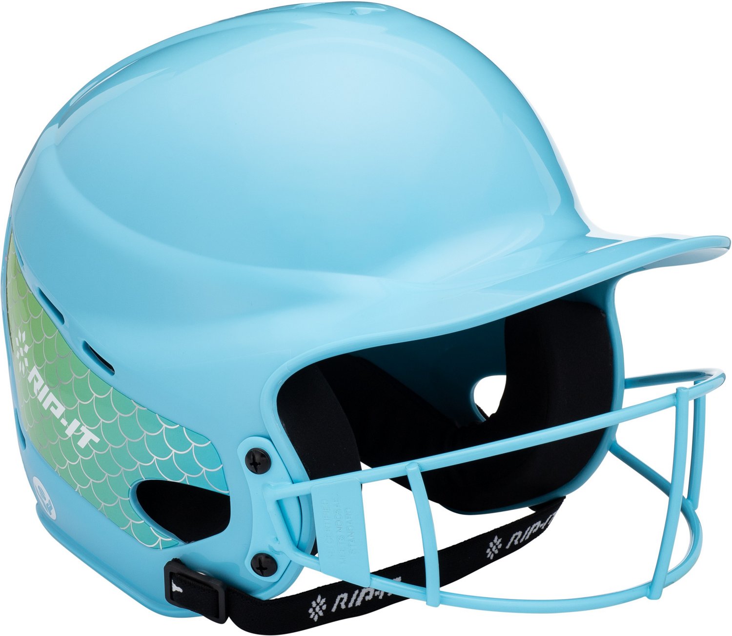 RIPIT Girls' Play Ball Softball Batting Helmet Academy