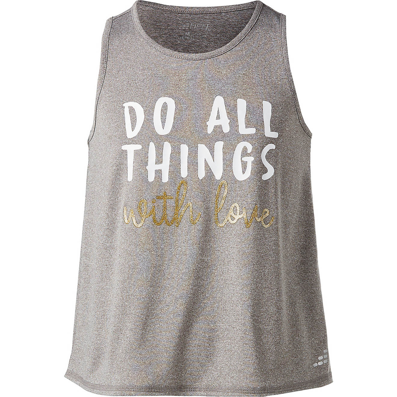 BCG Girls' Do All Things With Love Turbo Tank Top                                                                                - view number 1