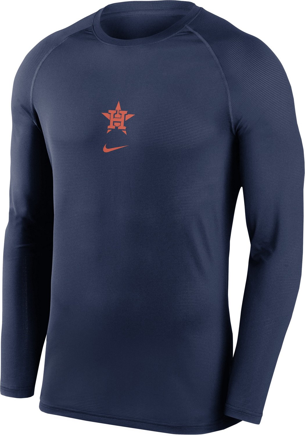 Nike Men's Houston Astros Breathe Base Layer Long Sleeve T-shirt | Academy